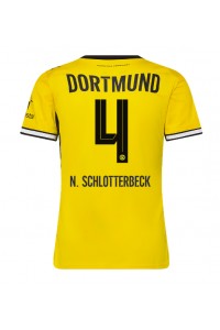 Borussia Dortmund Nico Schlotterbeck #4 Fotballdrakt Hjemme Klær Dame 2026-27 Korte ermer